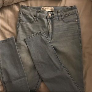 abercrombie high waisted jeggings size 0